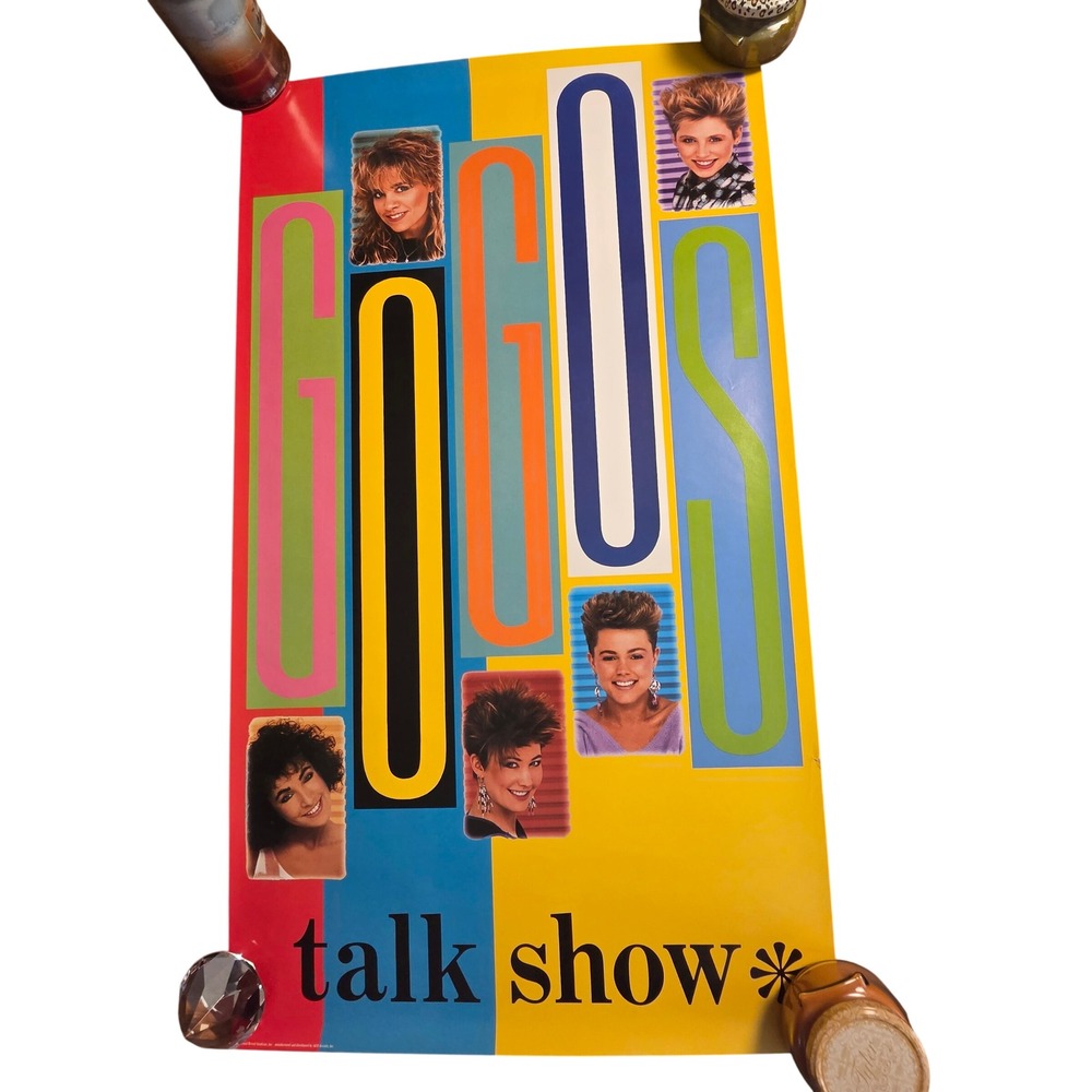 Go-Go's Talk Show Vintage 1984 Promo Album Record Poster 22x40 I.R.S. Records
